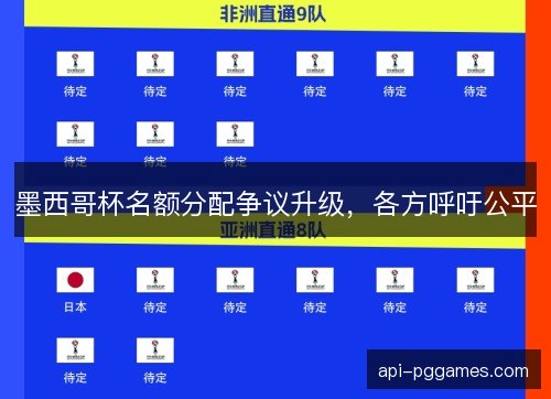 墨西哥杯名额分配争议升级，各方呼吁公平